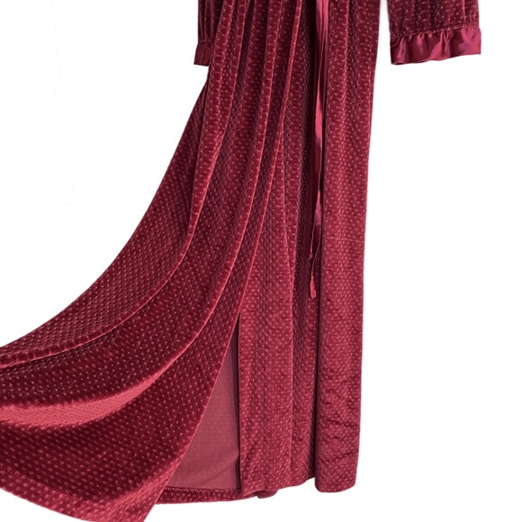 Luxury Robe Velvet Satin Vintage Old Hollywood 1930’s Style Victorian Edwardian - Picture 10 of 16